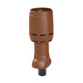 Vilpe Flow Ventilation Outlet with Roof Hood, Insulated, Brick Red Ø 110/IS/350mm