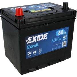 Auto Akumulators Exide Excell EB605 60Ah, 480A | Auto akumulatori | prof.lv Viss Online