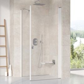 Ravak Chrome CPS 100cm Shower Wall Transparent White (9QVA0100Z1) | Shower doors and walls | prof.lv Viss Online