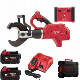 Milwaukee M18 HCC75R-502C Battery Cable Cutter 0-75mm, 2x5Ah, 18V (4933459271) | Pipe cutters | prof.lv Viss Online