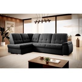 Eltap Sado Flores Corner Pull-Out Sofa 192x272x95cm, Black (CO-SAD-LT-10FL) | Corner couches | prof.lv Viss Online