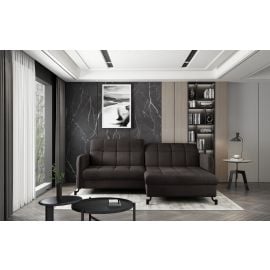 Eltap Lorelle MatVelvet Corner Pull-Out Sofa 160x225x105cm, Brown (Lore_08) | Living room furniture | prof.lv Viss Online