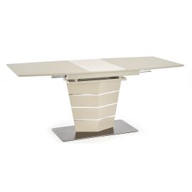 Стол раскладной Halmar Sorento 140x80 см, бежевый | Стеклянные столы | prof.lv Viss Online