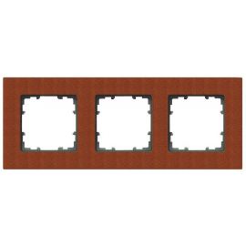 Siemens Delta Miro Frame for Communication Modules 3-gang, Reddish Brown (5TG1103-2) | Mounted switches and contacts | prof.lv Viss Online