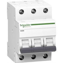 Автоматический выключатель Schneider Electric Acti9 Lite K60N, 3-полюсный, В-кривая, 6кА | Schneider Electric | prof.lv Viss Online