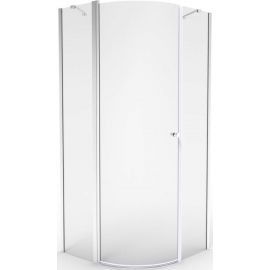 Shower Enclosure RUB-205 90x90cm H=190cm Quarter Round Chrome (541123) | Shower cabines | prof.lv Viss Online