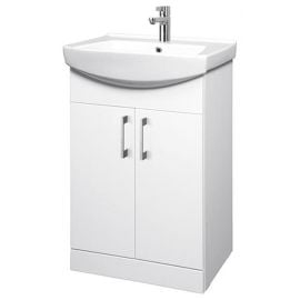 Riva SA 55-4 Sink Cabinet without Sink, White (SA 55-4 White)