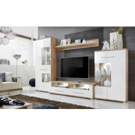 Шкаф Halmar Saala 3 секции, 47x160x194 см, белый (FUR-SAALA-3-DAMO/BIP-KPL) | Мебель для гостиной | prof.lv Viss Online