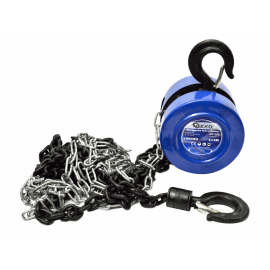 Geko G01095 Chain Hoist 3m, 1t, Blue (5901477118432) | Car accessories | prof.lv Viss Online