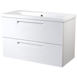 Raguvos Furniture Milano 81 Bathroom Sink with Cabinet White (191125127)