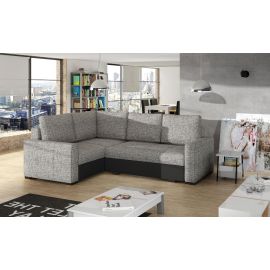 Stūra Dīvāns Izlaižams Eltap Corona Berlin/Soft 162x235x90cm Kreisais Stūris Pelēks/Melns (Cor_23) | Izvelkamie dīvāni | prof.lv Viss Online