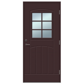 Двери Viljandi Gracia VU-T1 6R, коричневые, 988x2080 мм, правые (510021) | Наружная дверь | prof.lv Viss Online