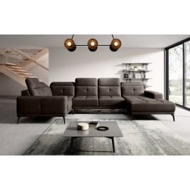 Eltap Neviro Cloud Corner Sofa 201x350x77cm, Brown (CO-NEV-LT-22NU) | Corner couches | prof.lv Viss Online