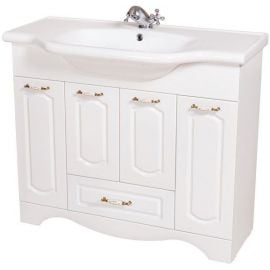 Aqua Rodos Classic 100 Bathroom Sink with Cabinet White (195743) | Bathroom furniture | prof.lv Viss Online
