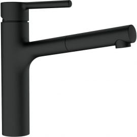 Franke Centro Kitchen Sink Mixer with Pull-Out Spout Black Matte (115.0621.592)