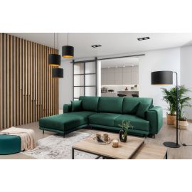 Eltap Dalia Cloud Corner Pull-Out Sofa 190x289x95cm, Green (CO-DAL-LT-35NU) | Corner couches | prof.lv Viss Online