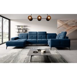 Eltap Neviro Lux Corner Sofa 201x350x77cm, Blue (CO-NEV-RT-40LU) | Living room furniture | prof.lv Viss Online