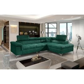 Eltap Eridano Monolith Corner Pull-Out Sofa 202x275x90cm, Green (ERI_08) | Corner couches | prof.lv Viss Online