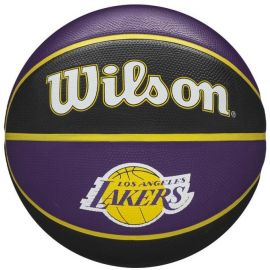 Мяч для баскетбола Wilson NBA Team Tribute Los Angeles Lakers 7 черный/желтый/фиолетовый (WTB1300XBLAL) | Все мячи | prof.lv Viss Online