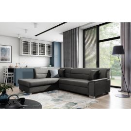 Eltap Bergen Cloud Corner Pull-Out Sofa 214x250x87cm, Grey (BR65) | Corner couches | prof.lv Viss Online