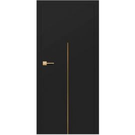 Люкс комплект ламинированных дверей - коробка, замок, 2 петли, черный матовый CPL | Ламинированные двери | prof.lv Viss Online