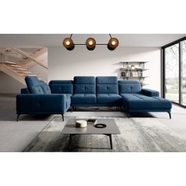 Eltap Neviro Lux Corner Sofa 201x350x77cm, Blue (CO-NEV-LT-40LU) | Sofas | prof.lv Viss Online