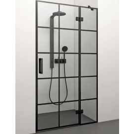 Glass Service Adele 70cm 70ADE+B_D3 Shower Door Transparent Black | Stikla Serviss | prof.lv Viss Online