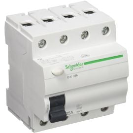 Schneider Electric Acti9 ID K Автоматический выключатель утечки тока 4-полюсный, 25A/30мА, переменного тока | Прерыватель цепи протечки заземления | prof.lv Viss Online
