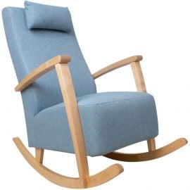 Šūpuļkrēsls Home4You Venla 102x65.5x104cm, Gaiši Zils (15612) | Šūpuļkrēsli | prof.lv Viss Online