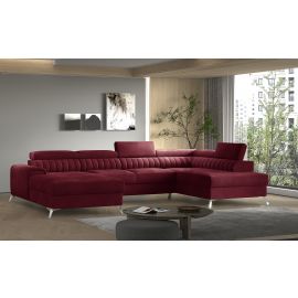 Eltap Lacante Loco Corner Pull-Out Sofa 202x354x92cm, Red (CO-LAC-RT-25LO) | Corner couches | prof.lv Viss Online