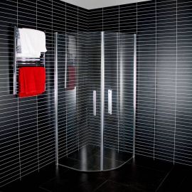 Duschy ROUND 80cm 5211-80 Shower Door H=190cm (1 side) Transparent Chrome | Duschy | prof.lv Viss Online