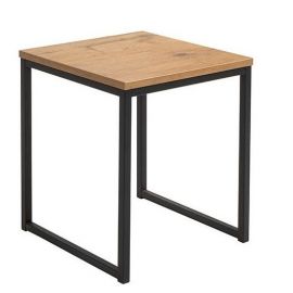 Black Red White Coffee Table, 40x40x40cm, Oak, Black (D05034-LAW/40-DLN) | Living room furniture | prof.lv Viss Online