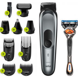 Braun MGK7221 Hair, Beard Trimmer Black/Gray (4210201281832) | Hair trimmers | prof.lv Viss Online