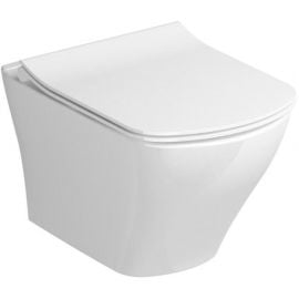 Ravak Classic RimOff Wall-Hung Toilet Bowl, Without Seat, Without Flushing Rim, White (X01671) | Ravak | prof.lv Viss Online