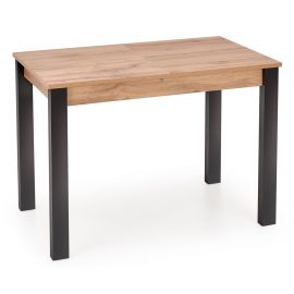 Стол Halmar Gino раскладной 100x60 см, дуб/черный | Кухонные столы | prof.lv Viss Online