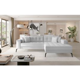 Stūra Dīvāns Izvelkams Eltap Solange Soft 196x292x80cm, Balts (Sol_27) | Stūra dīvāni | prof.lv Viss Online