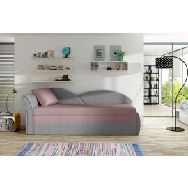 Eltap Aga Retractable Corner Sofa 80x218x77cm Left Corner Pink/Grey (Ag22) | Sofas | prof.lv Viss Online