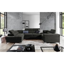 Eltap Thiago Sawana Corner Pull-Out Sofa 43x208x88cm, Grey (Th_74) | Corner couches | prof.lv Viss Online