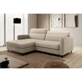 Eltap Gomsi Touch Corner Pull-Out Sofa 165x228x100cm, Beige (CO-GOM-LT-18TOU) | Sofas | prof.lv Viss Online