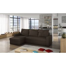 Eltap Livio Alova Corner Pull-Out Sofa 57x237x90cm, Brown (LIV08) | Corner couches | prof.lv Viss Online