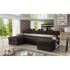 Eltap Markos Jasmine/Soft Corner Pull-Out Sofa 57x314x86cm, Brown (M19) | Living room furniture | prof.lv Viss Online