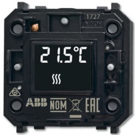 Abb RTC-F-2.1-1.PB-WL Wireless Room Thermostat/Wall Switch for Heating Black (2CKA006200A0116) | Abb | prof.lv Viss Online