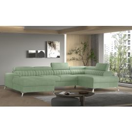 Eltap Lacante Poco Corner Pull-Out Sofa 202x354x92cm, Green (CO-LAC-RT-100PO) | Corner couches | prof.lv Viss Online