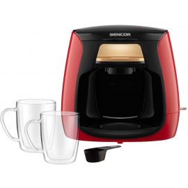 Sencor SCE 2101RD Coffee Maker With Drip Filter Black/Red | Kafijas automāti ar pilienu filtru | prof.lv Viss Online