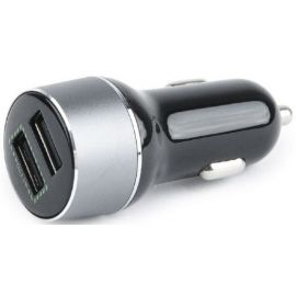 Gembird EG-U2QC3-CAR-01 2x USB Auto Charger 2.1A/3A, Black/Grey | Car audio and video | prof.lv Viss Online
