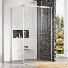 Ravak Matrix 100x100cm H=195cm MSDPS-100/100 L Square Shower Enclosure Transparent White Left (0WLAA100Z1) | Shower cabines | prof.lv Viss Online