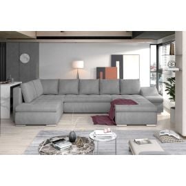 Izlaižams Dīvāns Eltap Giovanni Monolith U Veida 200x340x88cm Labais Stūris Pelēks (GI54) | Izvelkamie dīvāni | prof.lv Viss Online