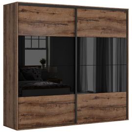 Black Red White Flex Wardrobe, 66x260.7x240cm, Oak/Black (F57-SZAFA_ZESTAW_95-DMON/CAP) | Wardrobes | prof.lv Viss Online