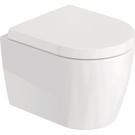 Duravit ME By Starck Wall-Mounted Toilet Bowl Without Seat, White (25300900001) | Toilets | prof.lv Viss Online