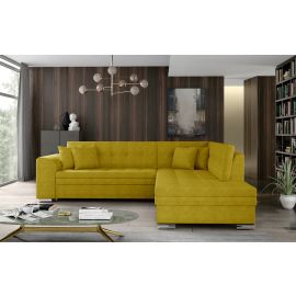 Eltap Pieretta Omega Corner Pull-Out Sofa 58x260x80cm, Yellow (Prt_31) | Corner couches | prof.lv Viss Online